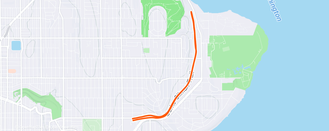 Map of the activity, Morning Run