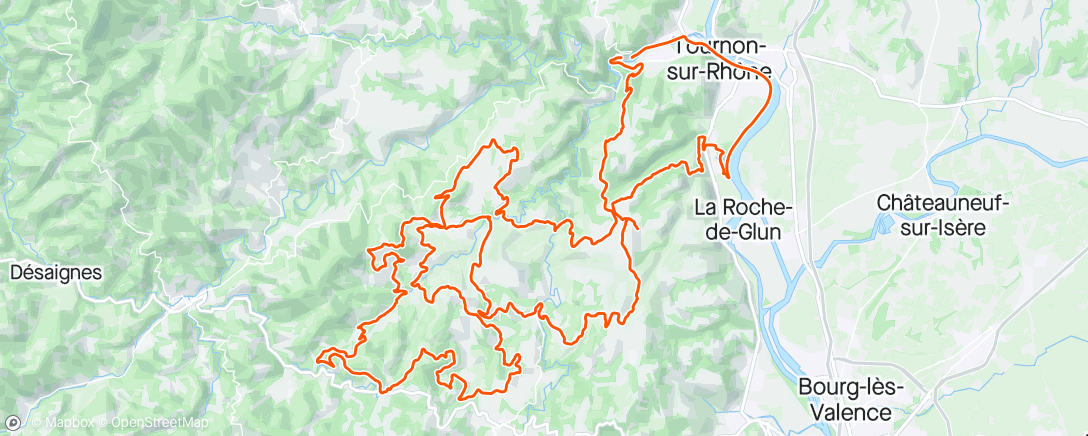 Mapa de la actividad (Ardèche Gravel 😃👌)