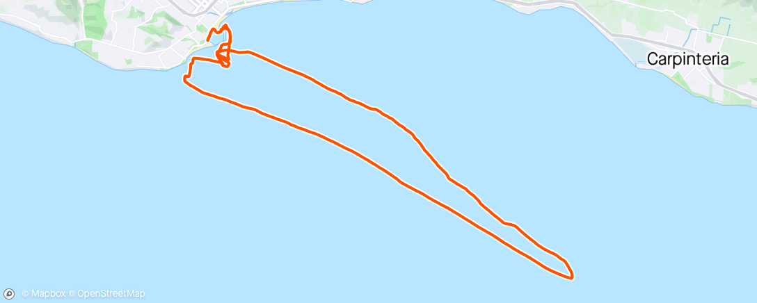 Map of the activity, CHRF Hollister Race