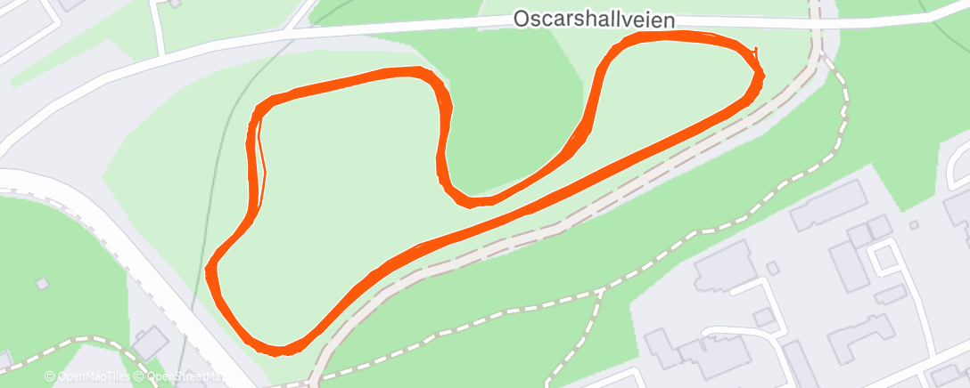 Map of the activity, Afternoon Nordic Ski