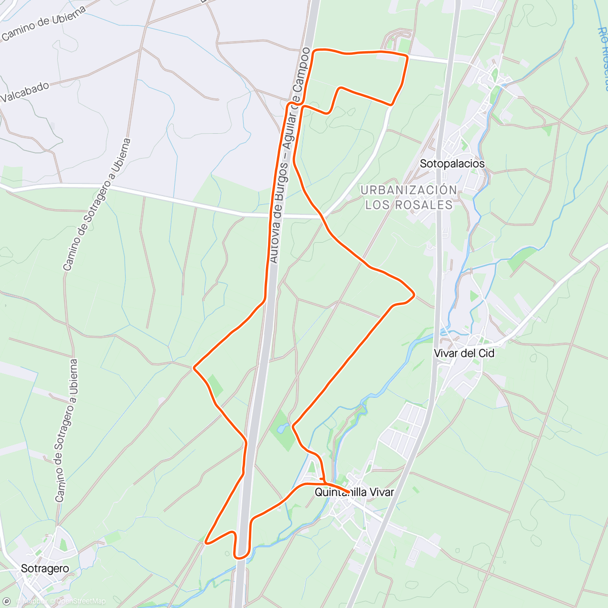 Mapa de la actividad, 26-Abril-2024 alrededores autovia 10 km