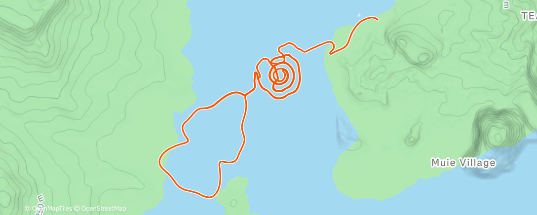 Карта физической активности (Zwift - Zwift Academy Road: Workout 2 | FTP Short Blocks on Loopin Lava in Watopia)