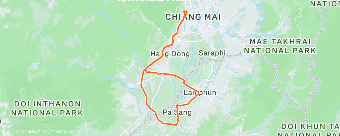 Map of the activity, Morning Ride