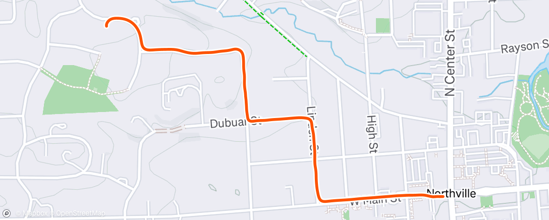 Map of the activity, Afternoon Ride