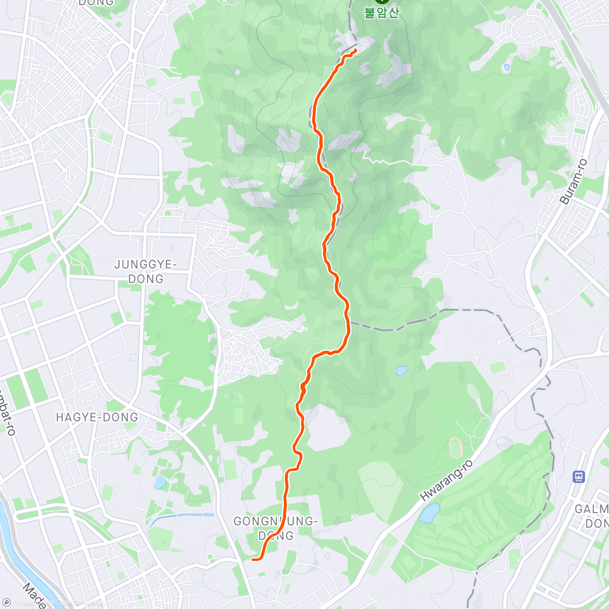 Map of the activity, 불암산 32