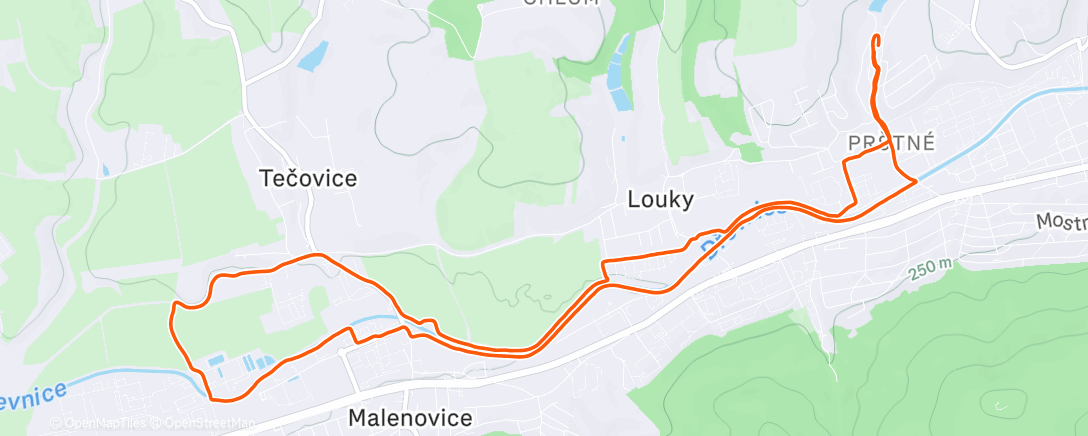 Карта физической активности (Tempový běh, stupňovaný)