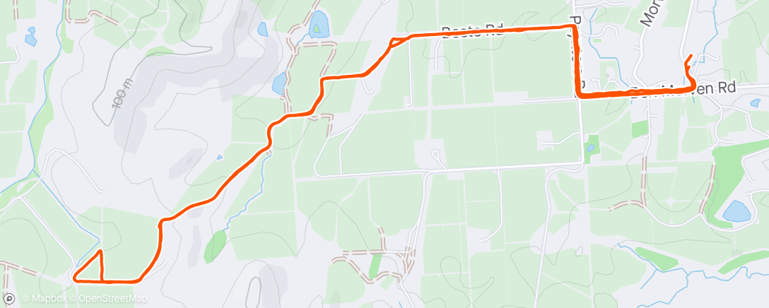 Map of the activity, Sat AM