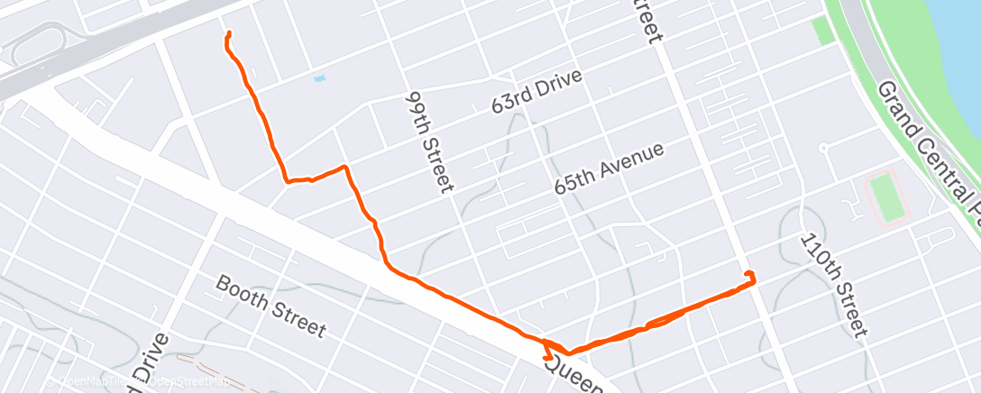 Map of the activity, Afternoon Walk