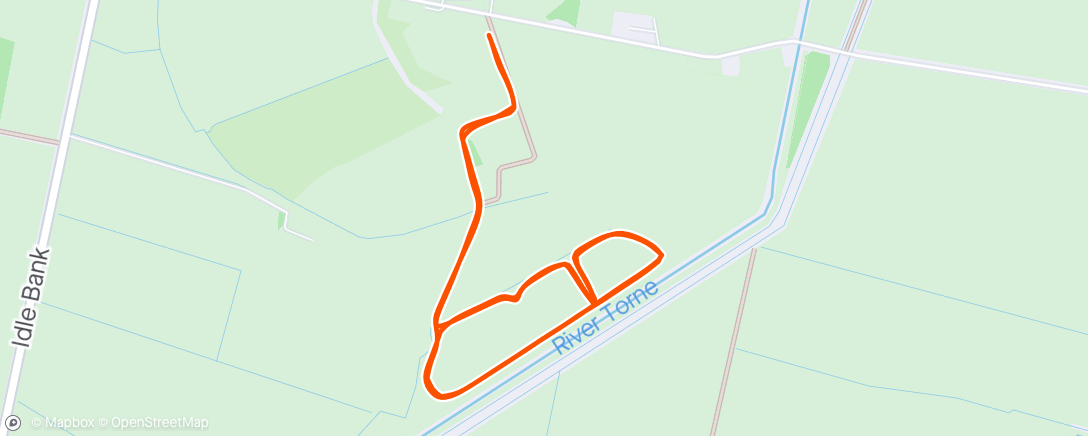 Map of the activity, Epworth  Parkrun