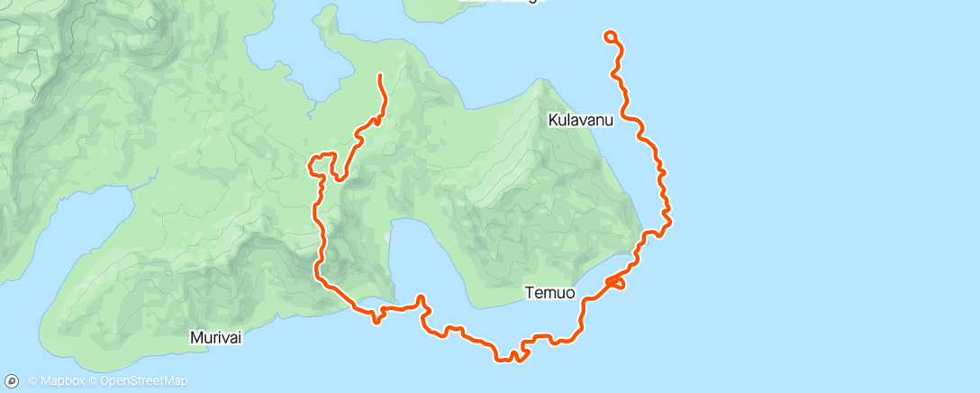 Mapa da atividade, Zwift - Coast Crusher in Watopia