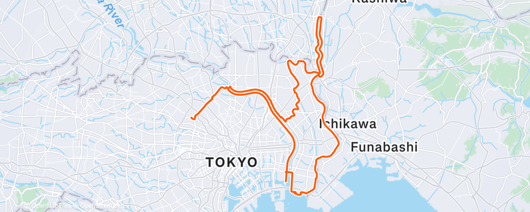 Mappa dell'attività Morning Ride