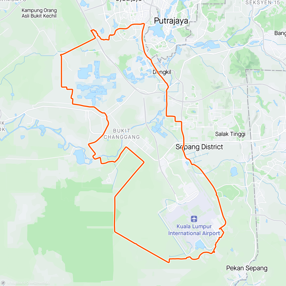 Map of the activity, KSKC Gravel Ride
