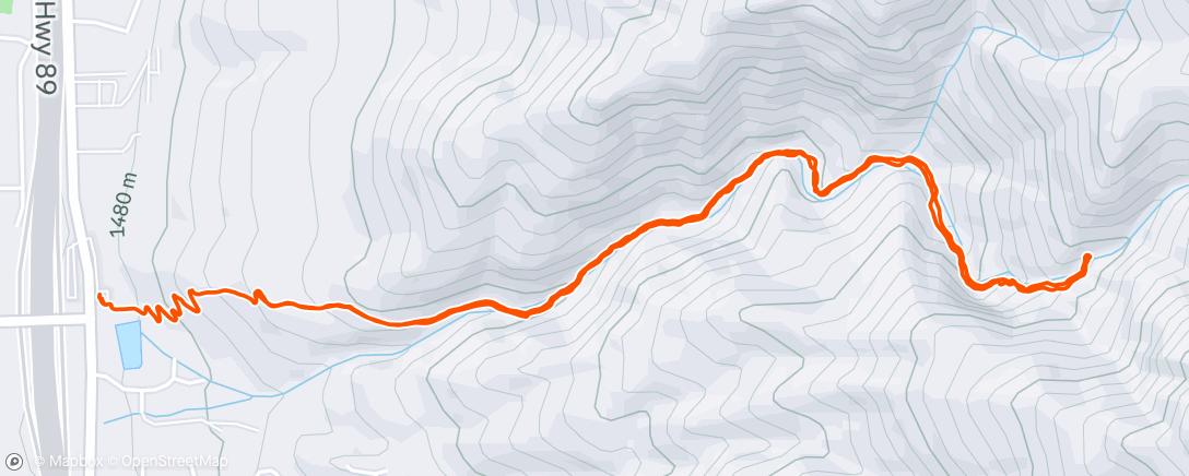 Map of the activity, Lunch Hike