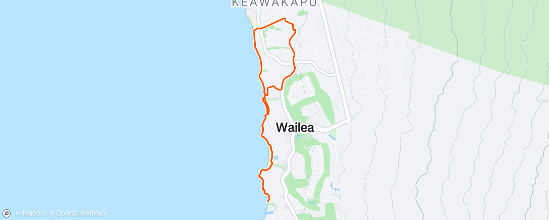 Map of the activity, Morning Walk