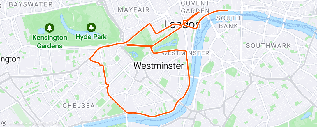 Map of the activity, Zwift - Group Ride: MIRT Monday Morning Mellow (MMMM) (C) on Greater London Flat in London