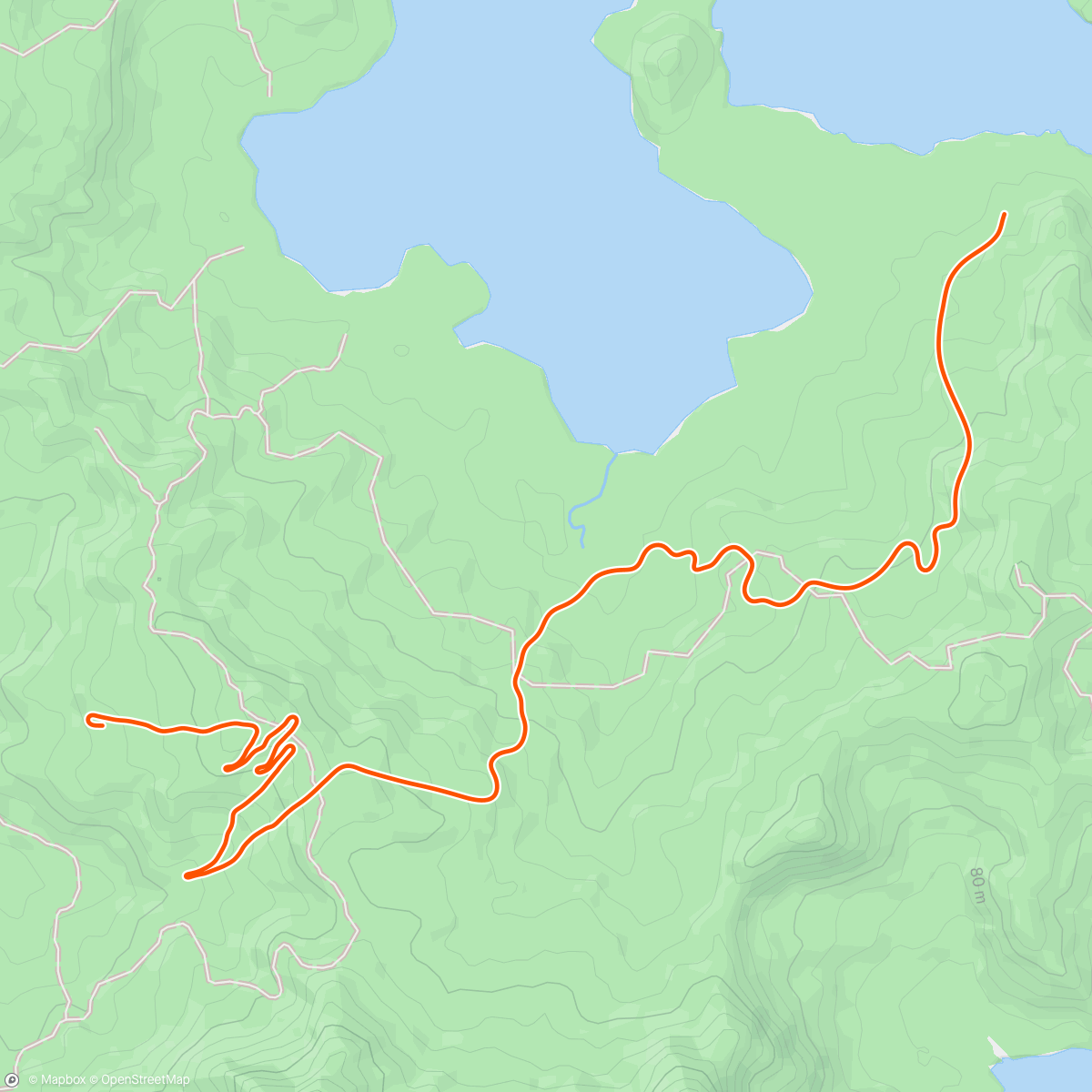 Map of the activity, Zwift - Road to Sky in Watopia