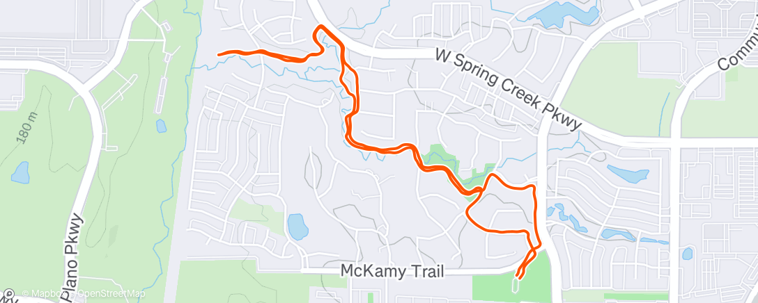 Map of the activity, Shady Brook Trail Walk ☀️