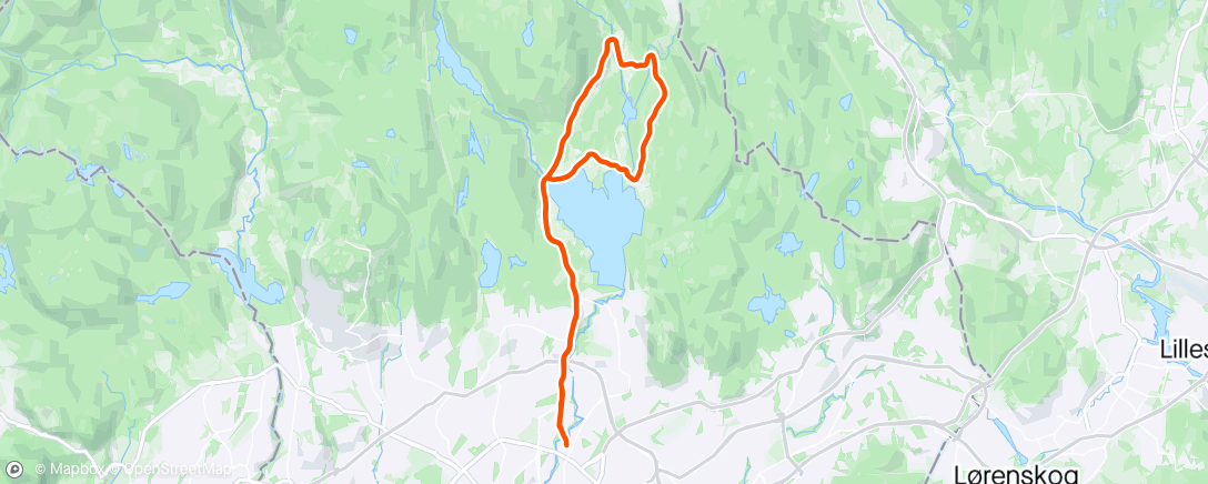 Map of the activity, Maridalen rundt