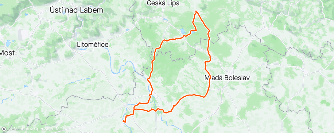 Map of the activity, Mimoň