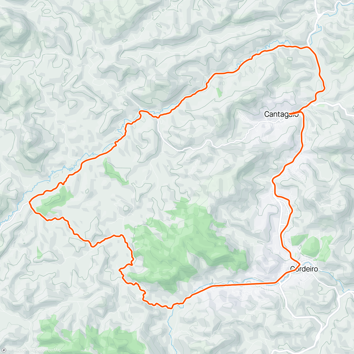 Map of the activity, Pedal hoje