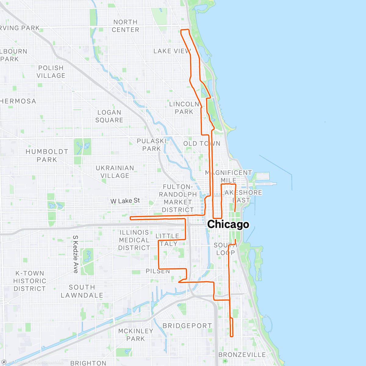 Map of the activity, CHICAGO MARATHON 💪❤️ in 3h:09’:25” ✌️ I GAVE IT ALL! Considering the back pain and sciatica I’ve been dealing with since a week, I’m happy with this result and to have finish it 🥇
PS: in Chicago the Gps doesn’t work, so the data you not accurate 👍
