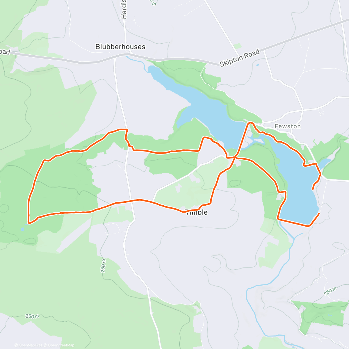 Map of the activity, Timble