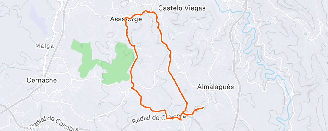 Map of the activity, Véspera de Natal com o mister 👌