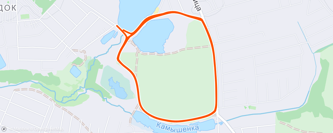 Map of the activity, Morning Run