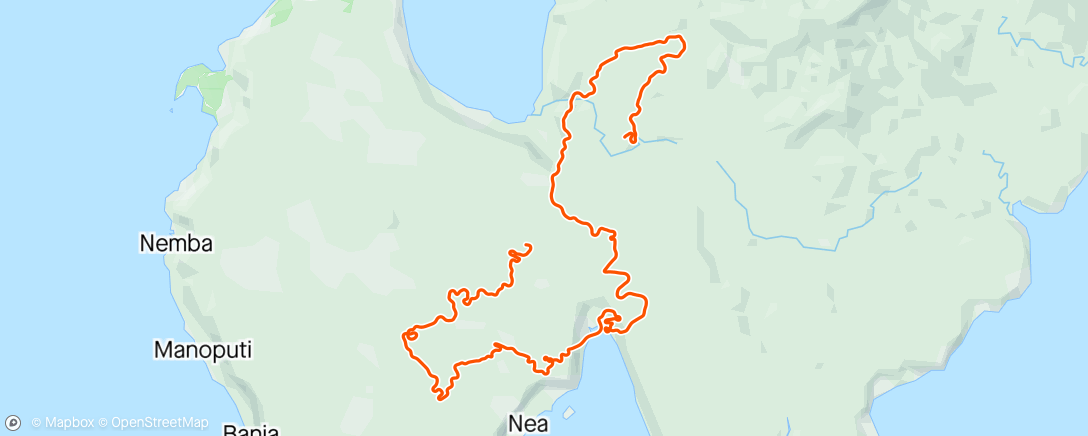 Map of the activity, Zwift - Orange Unicorn in Makuri Islands