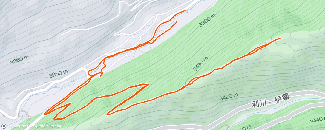 Map of the activity, Reco primeros 5km up