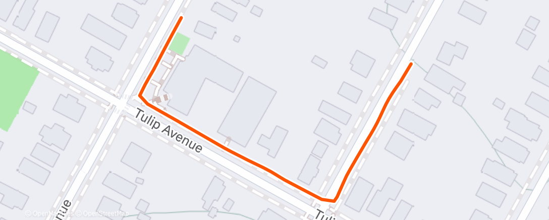 Map of the activity, Evening Walk