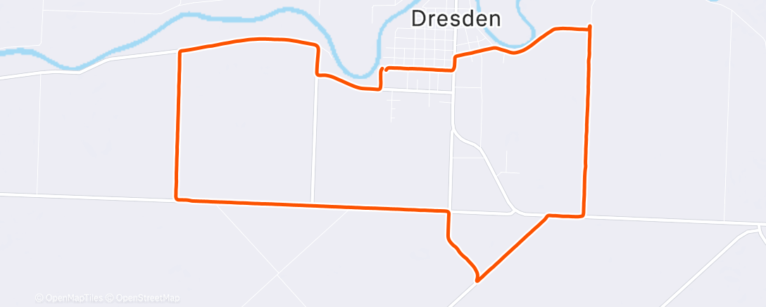 Map of the activity, Morning Run
