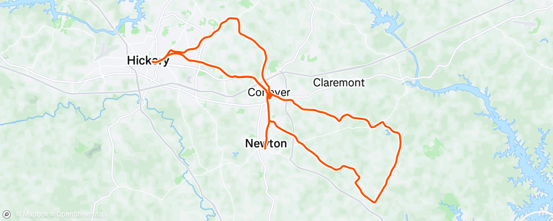 Map of the activity, Ride with the fellas.