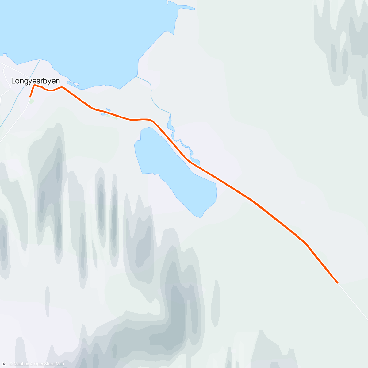 Map of the activity, Svalbard, -20ºC