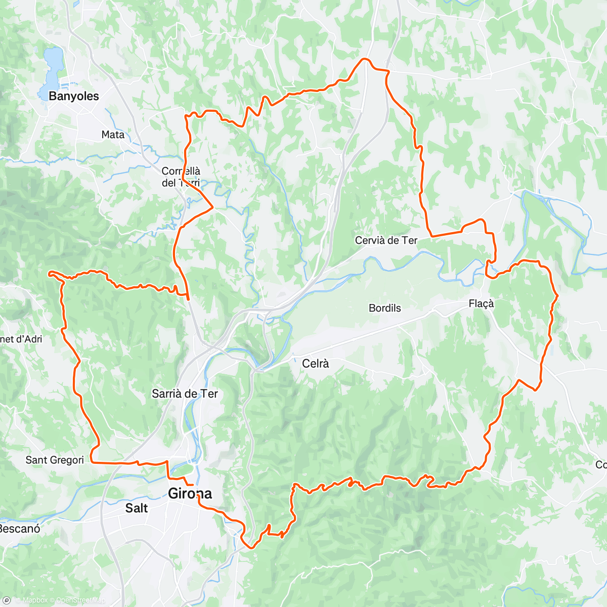Mapa de la actividad (3 hour loop with Cort)
