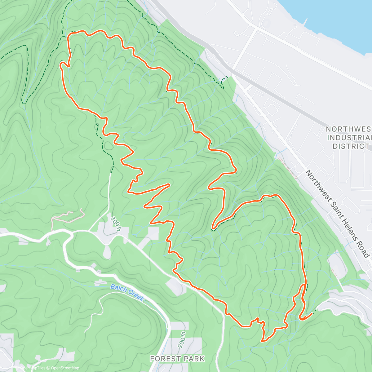 Map of the activity, Saturday with friends