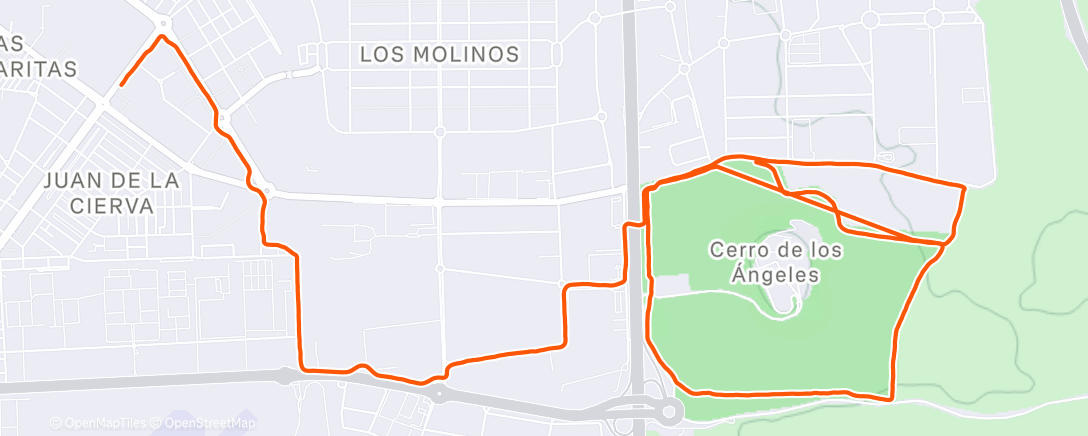 Map of the activity, Carrera de mañana