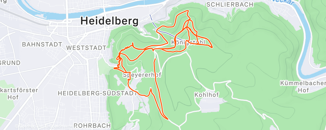 Map of the activity, E-Mountainbike-Fahrt am Nachmittag