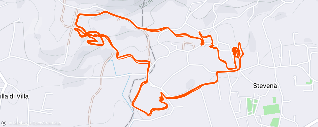 Map of the activity, Bici da strada