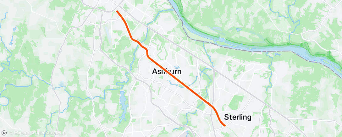 Map of the activity, W&OD