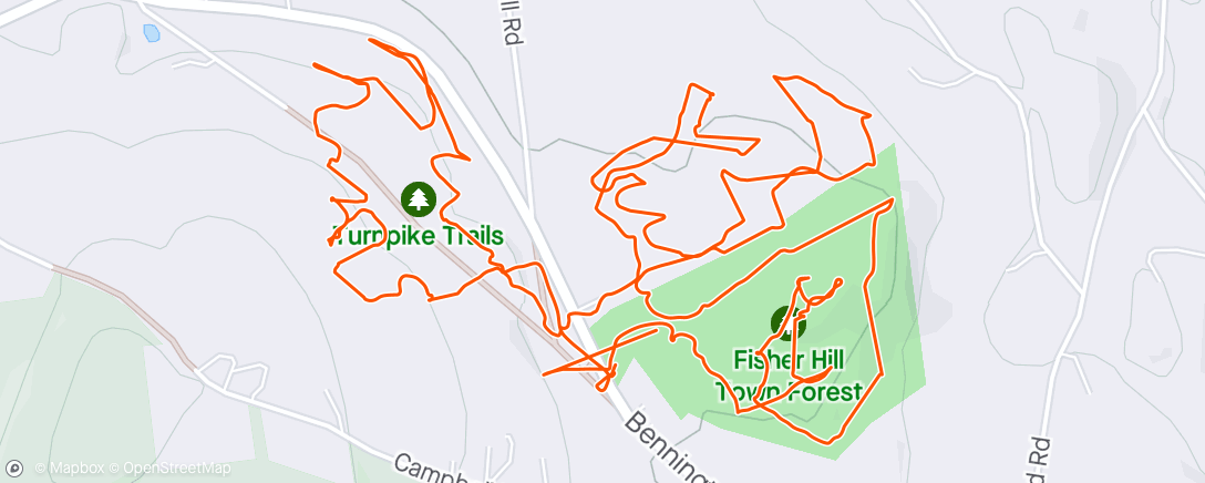Mapa da atividade, Turnpike Trails