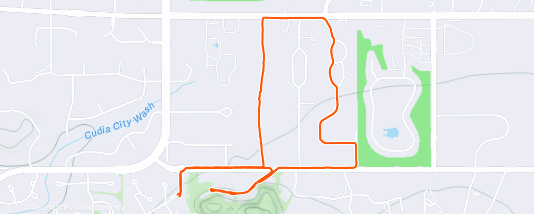 Map of the activity, Morning Walk