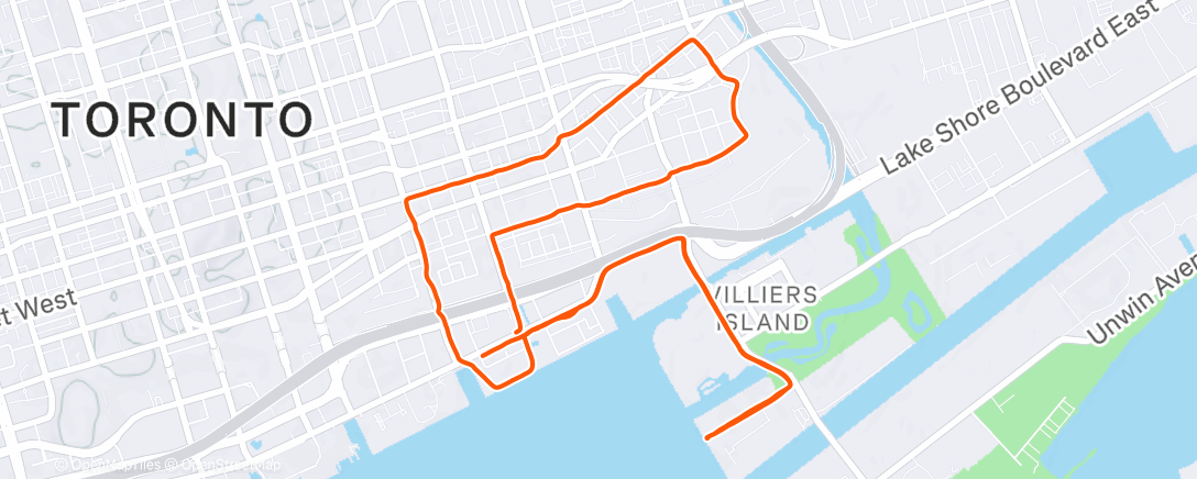 Map of the activity, Run To Beer