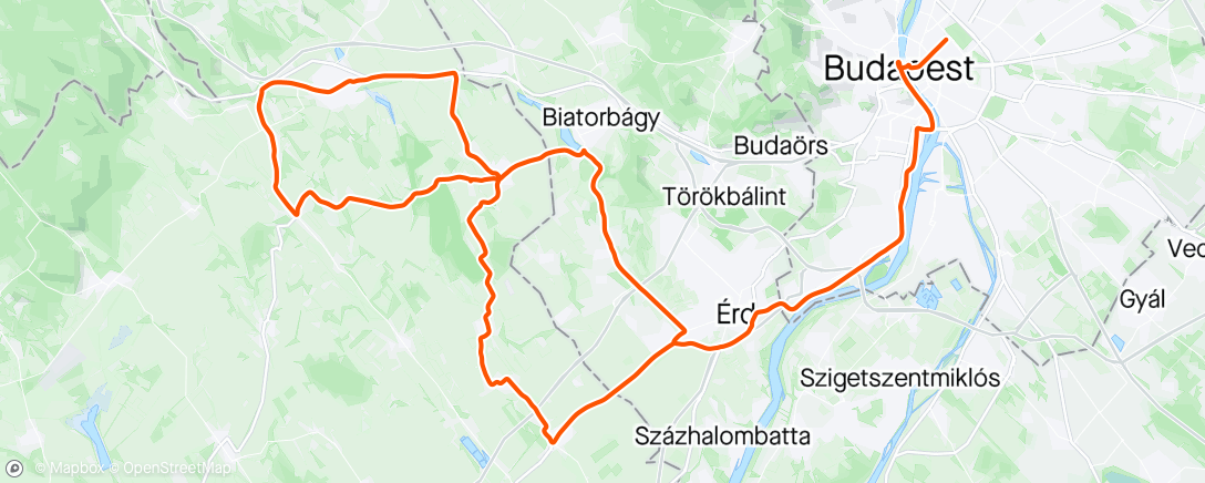 Map of the activity, Tour de Hongrie stage 4