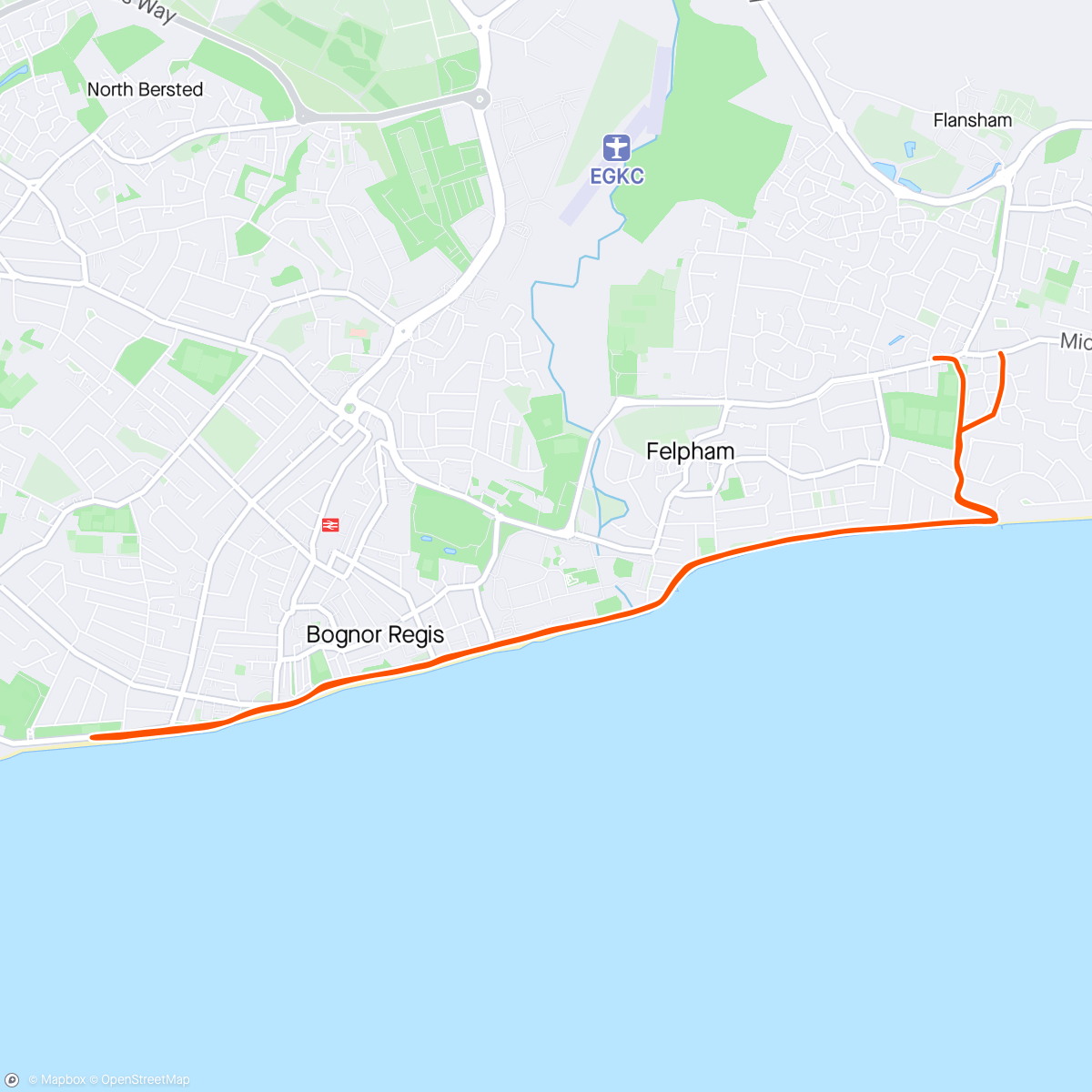 Map of the activity, 1st outing since Brighton mara (new t shirt). Bognor 10k pacing practice. I’m unfit