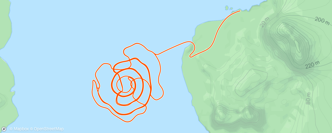 Map of the activity, Zwift - Group Ride: Short | Stage 1 | Tour of Watopia Ride on Whole Lotta Lava in Watopia