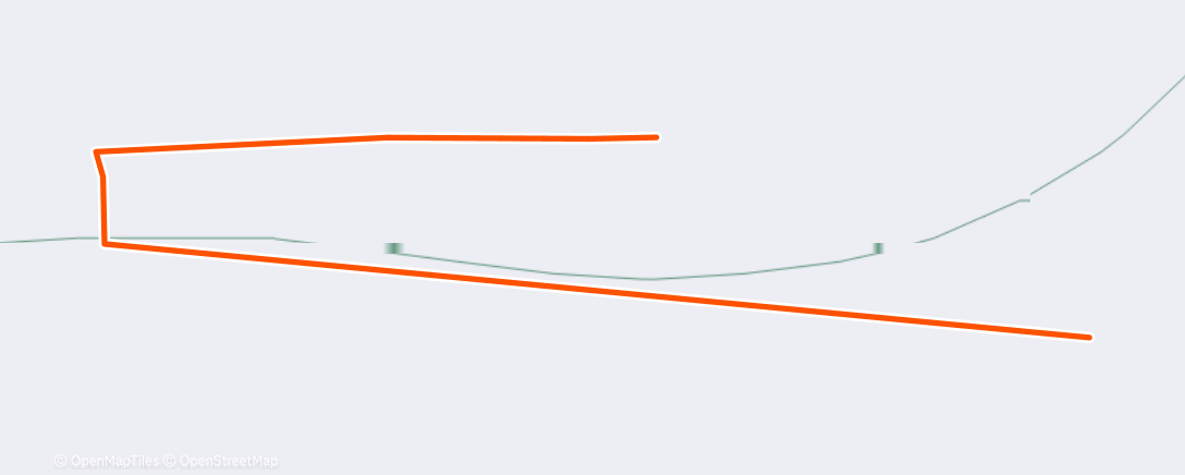 Map of the activity, 3 miles a day with patty the horse edition