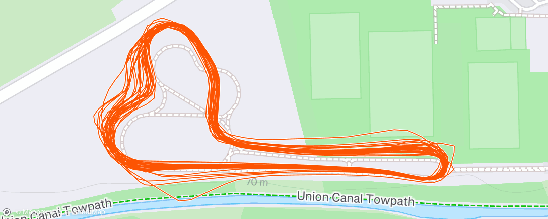 Map of the activity, Evening Ride
