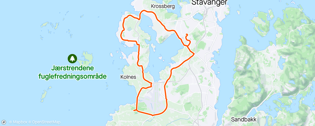 Map of the activity, Afternoon Ride ☀