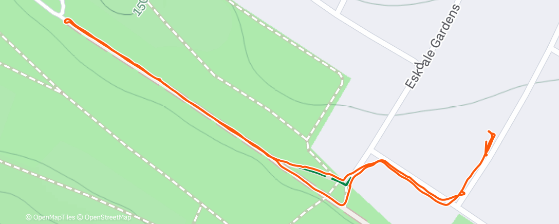 Map of the activity, Afternoon Walk